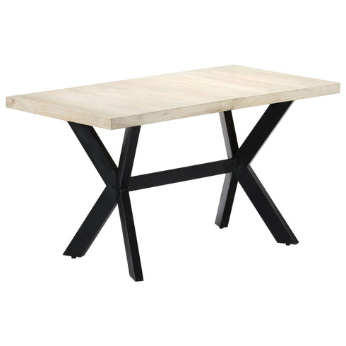 Rustika Rowe -  Dining Table 140x70x75 cm Solid Bleached Mango Wood